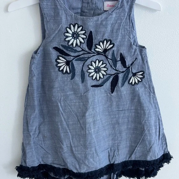 Tommy Bahama | Dresses | Tommy Bahama Blue Floral Embroidered Top | Poshmark